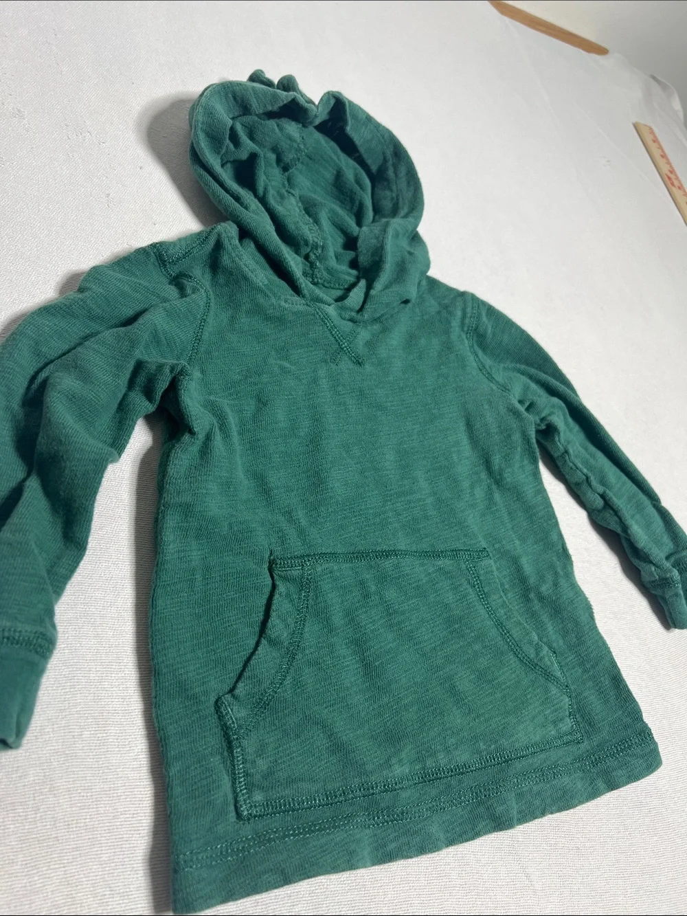 Carter's Green Hooded Pullover Sweatshirt for Kids w/ dinosaur hood